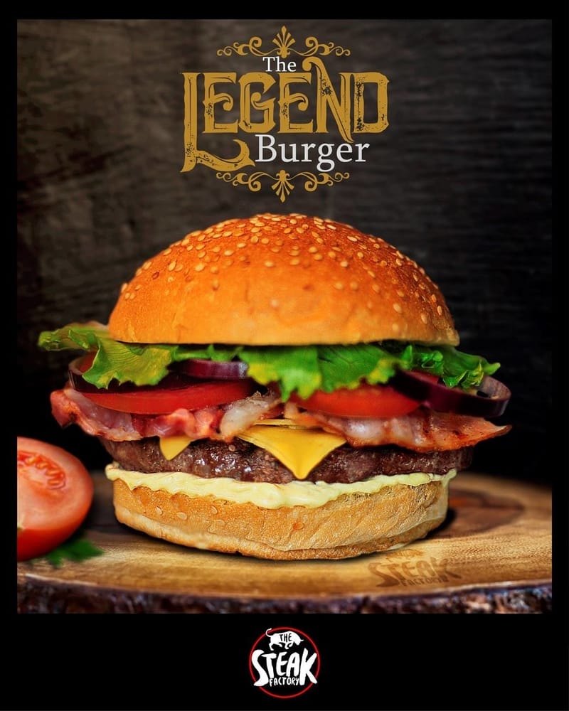 "The Legend Burger" Créditos da Imagem: The Steak Factory