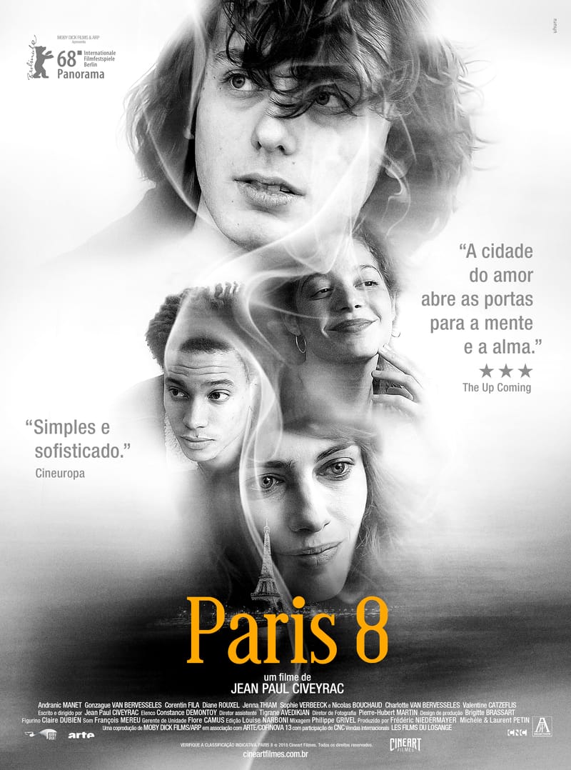 Pôster de "Paris 8" Créditos da Imagem: Cineart Filmes