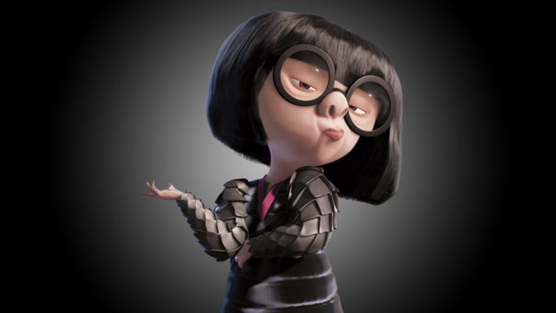 A estilista Edna Moda, de "Os Incríveis" Créditos da Imagem: Disney•Pixar