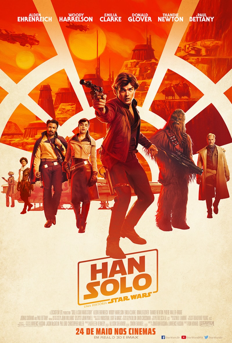 Pôster de "Han Solo: Uma História Star Wars" Créditos da Imagem: Disney/Lucas Film